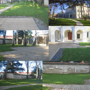 Fotos des Gartens der Villa Sartorio nach der Restaurierung und Sanierung für die neue Nutzung als öffentlicher Park und Veranstaltungsort