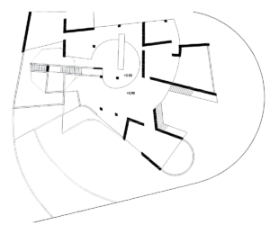 CAD Überarbeitung des Lageplans Digitaldruck aus Papier mit Bleistift